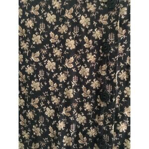 Vintage Putumayo Black Floral Top Size S
